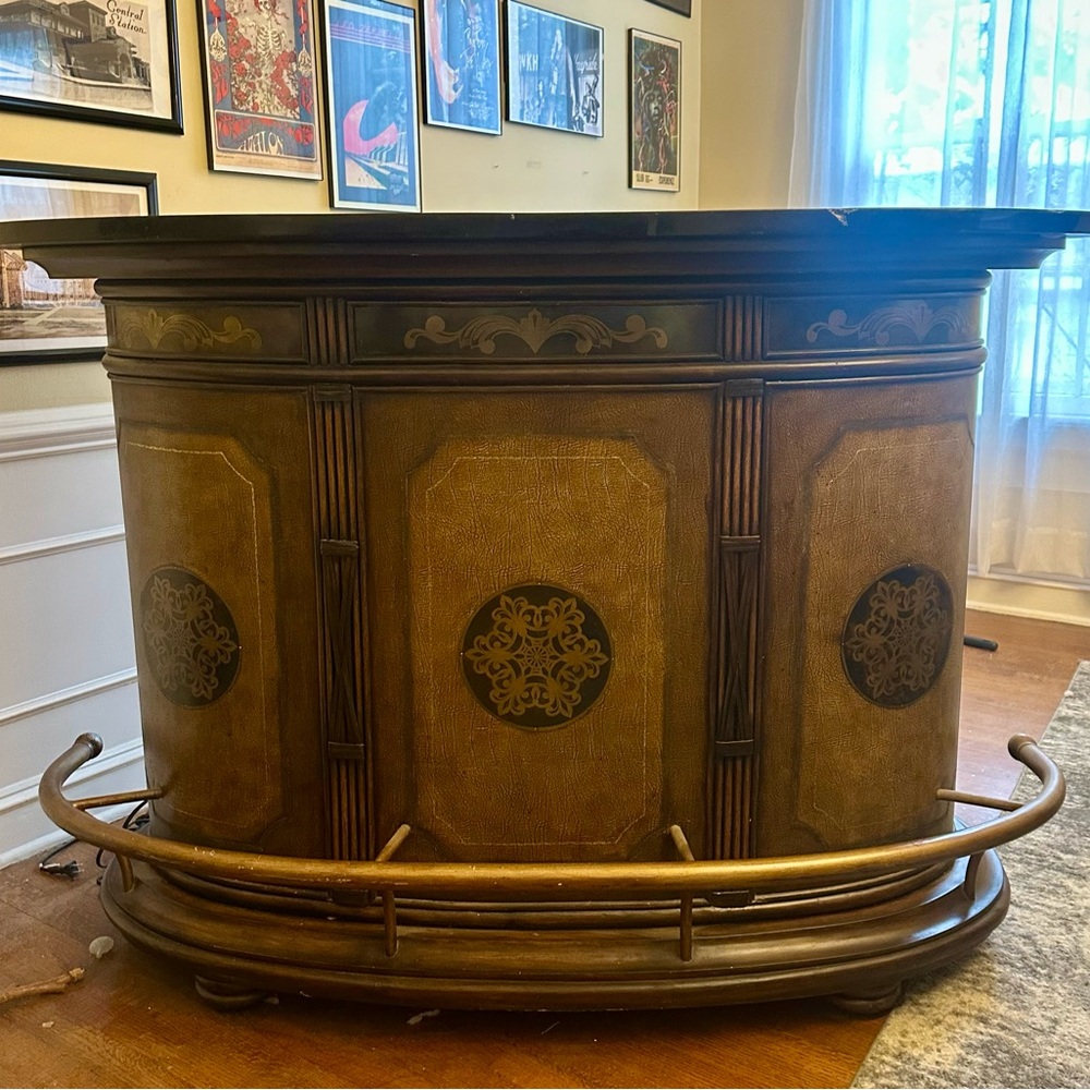 Elegant Brown Home Bar